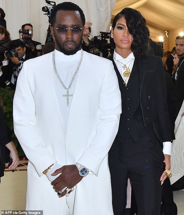 Last year, Diddy was sued by his ex Cassie, who alleged that Diddy trafficked her, raped her, drugged her, and brutally beat her on many occasions, but a day later, she and Diddy reached a settlement;  in the photo 2018