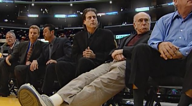 In a famous episode of Curb Your Enthusiasm, David tripped Shaquille O'Neal by stretching his legs.