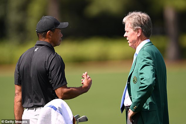 Woods reportedly played Saturday with Ridley, the Augusta president and his good friend.