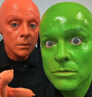 Ant (L) and Dec (R) looked unrecognizable in their costumes.