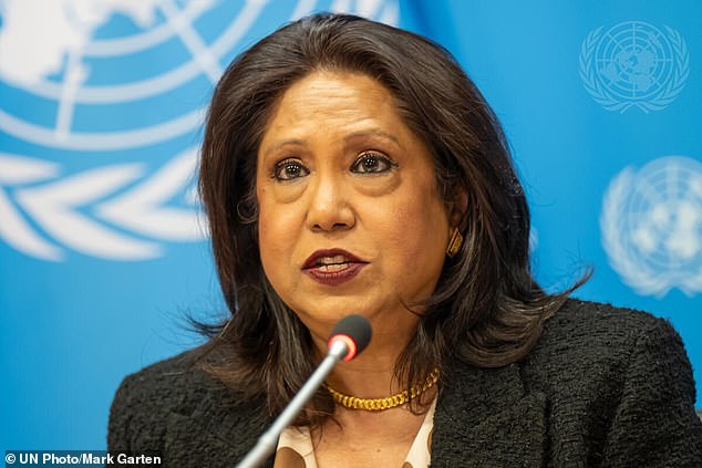 Pramila Patten, a UN envoy focused on sexual violence in conflict, detailed witness accounts of two incidents involving the rape of women's corpses.