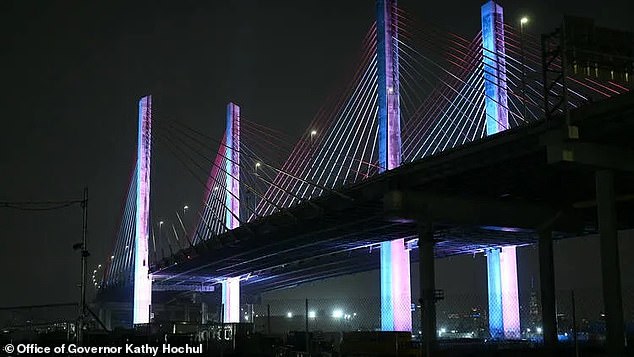 On the occasion, celebrated on March 31 for the past 15 years, American landmarks such as New York's Kosciuszko Bridge (seen here last year) are lit pink in celebration, as a show of solidarity with trans citizens.