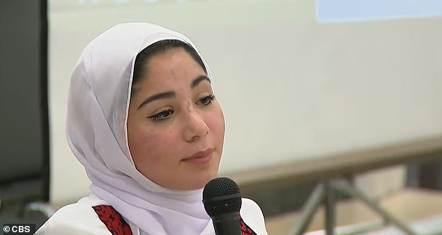 The teen is now receiving treatment at Shriner's Hospital through the nonprofit organization Heal Palestine.