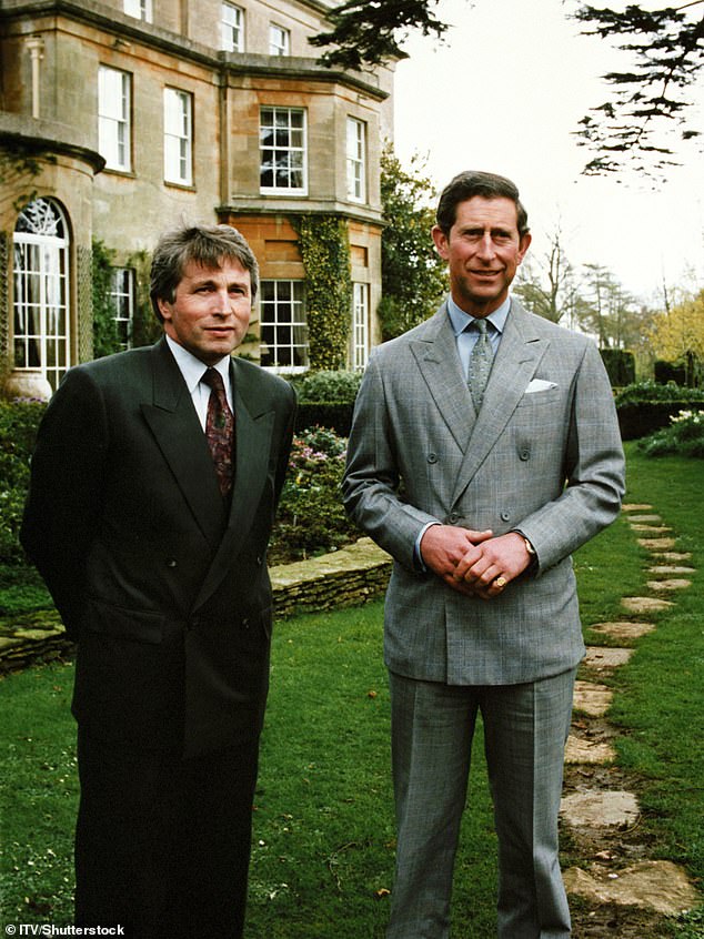 Author and broadcaster Jonathan Dimbleby is pictured alongside Prince Charles to promote his show Charles the Private Man, The Public role on ITV.  Transmission has a seismic impact