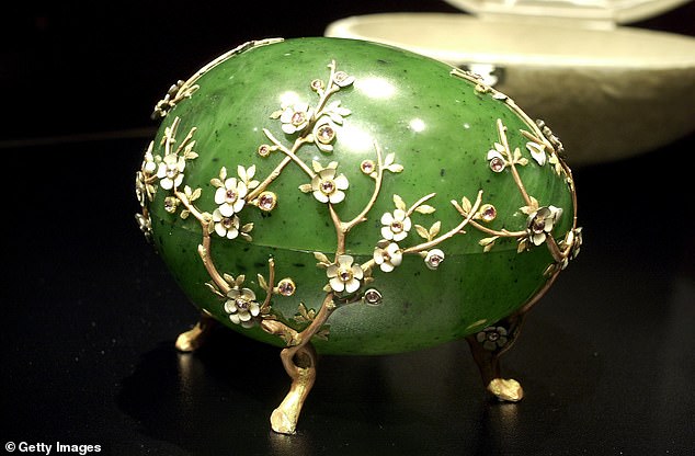 The apple blossom Easter egg, part of the Fabergé collection
