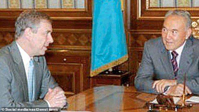 Prince Andrew and President of Kazakhstan Nursultan Nazarbayev