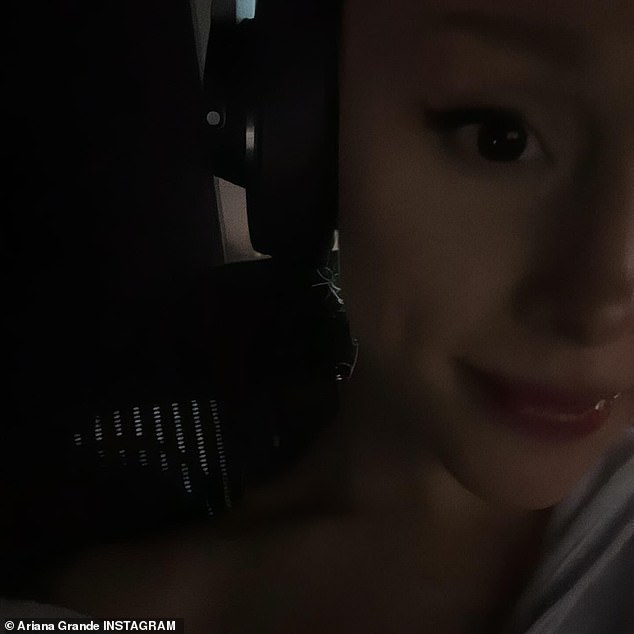 Another photo showed the singer in a close-up selfie showing half of her face.