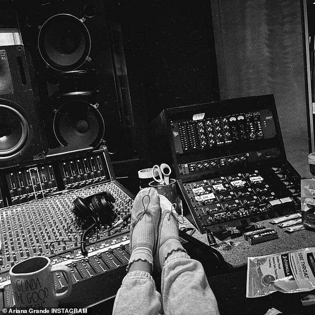 The singer-songwriter posted a black and white image of her feet in ballet slippers.
