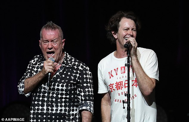 Jimmy was later joined on stage by other legends of Australian music, including Bernard Fanning (pictured right), lead singer of Powderfinger.