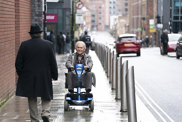 He was seen joyfully riding around on a scooter while taking on the role of grandfather, to see what life was like for older people.