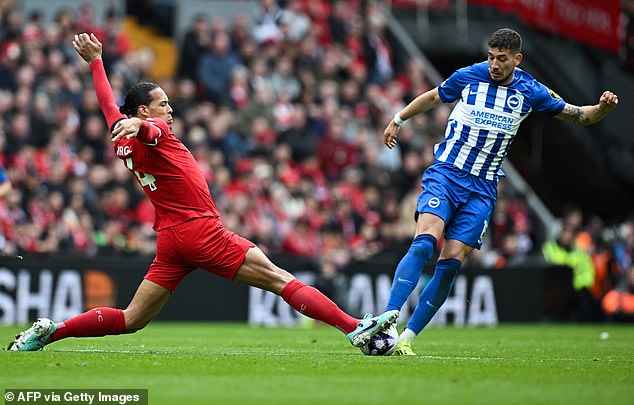 Virgil van Dijk was at his best as he led by example in Liverpool's victory over Brighton.
