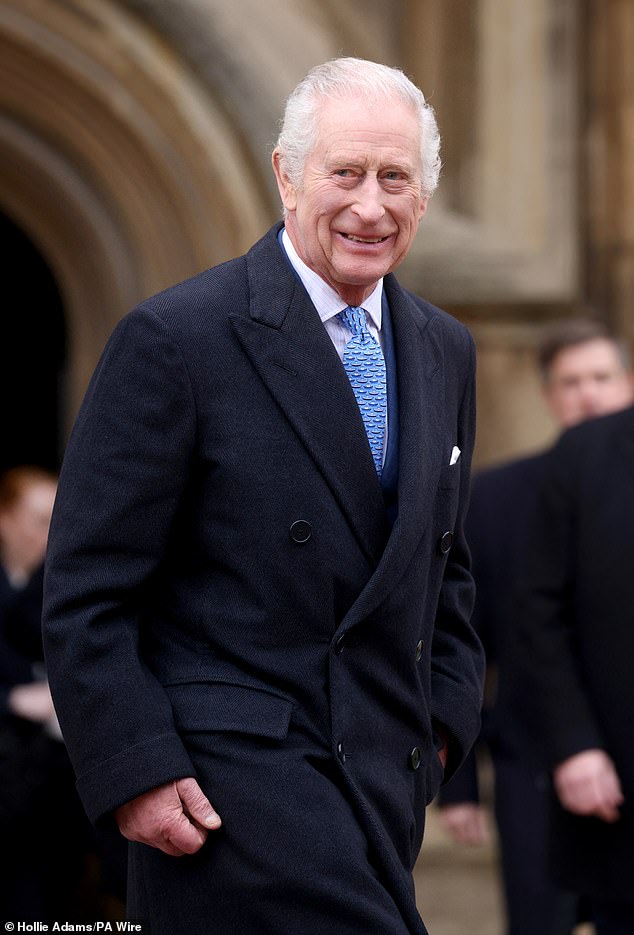 King Charles attended the service, marking his first significant public appearance since being diagnosed with cancer in February.