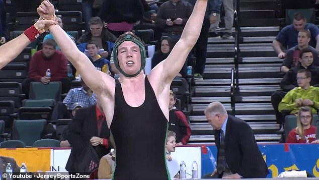 He became a state wrestling champion nine years ago, when he was a senior in high school.