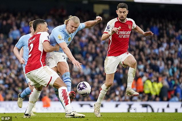 The striker only had two attempts at goal, both blocked, on a frustrating afternoon against Arteta's team.