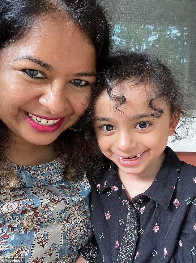 Usree Bhattacharya pictured with her 8-year-old daughter Kalika, who suffers from Rett syndrome, a rare neurological disorder.