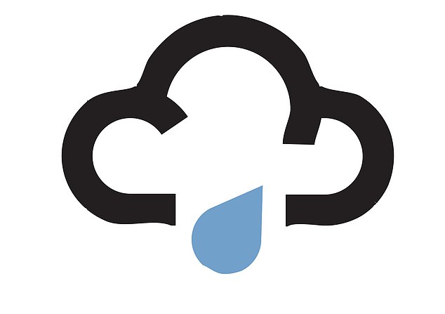 If it rains heavily at night but the weather is sunny during the day, the corporation's smartphone weather app may display a symbol of a black cloud and a raindrop covering the entire day.