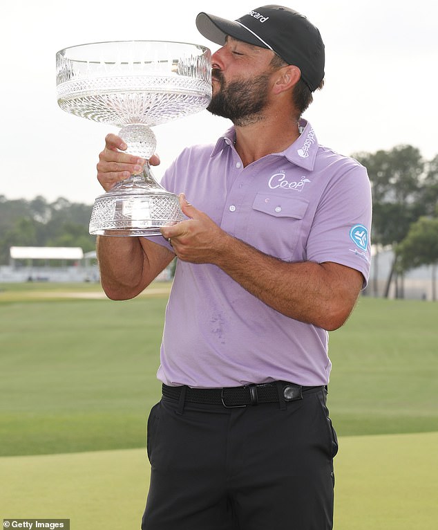 Jaeger won his first PGA Tour title in his 135th attempt, closing with nine straight pars for a 3-under 67 in Houston.