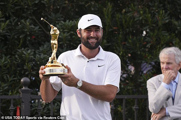 Scheffler after winning the Players Championship in Ponte Vedra Beach, Florida, on March 17.