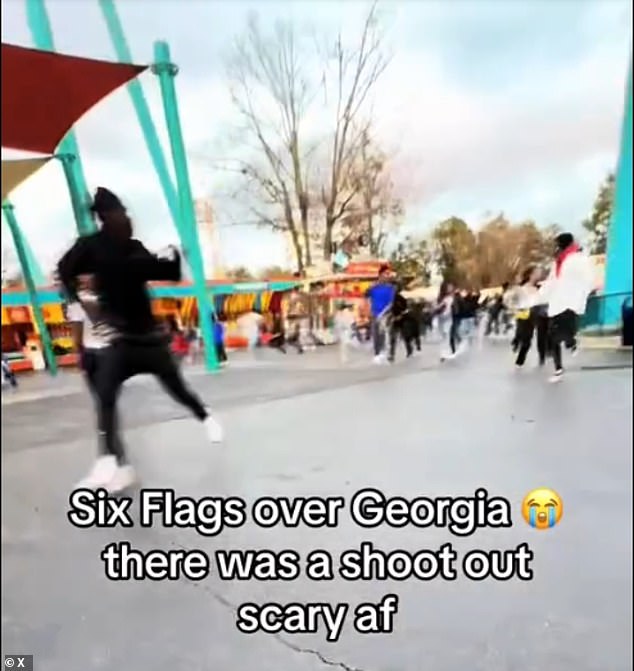 Some of the teens posted videos on social media of the chaos at the amusement park. Officers identified where the gunshots were coming from and chased the suspects into the woods.