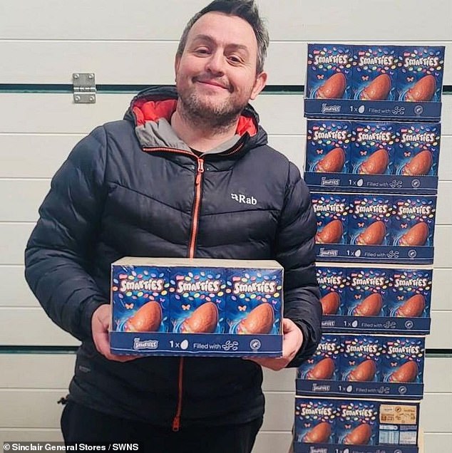Dan Dafydd, owner of Sinclair General Stores on the Orkney Islands, accidentally ordered 720 eggs for a population of 500.