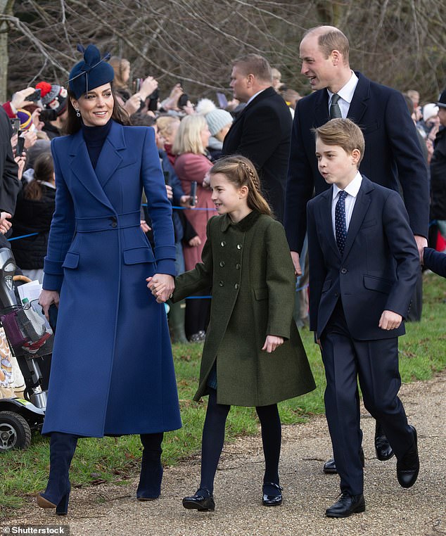 As we hadn't seen her since Christmas Day at Sandringham (pictured), she also innocently tried to reassure us that she and her young children were fine