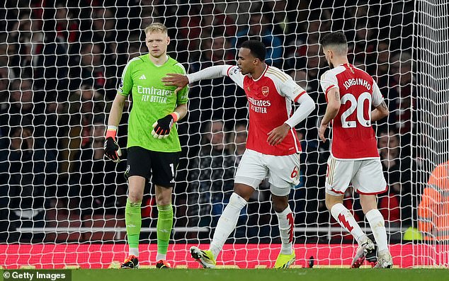 Aaron Ramsdale made a big mistake after returning to Arsenal against Brentford