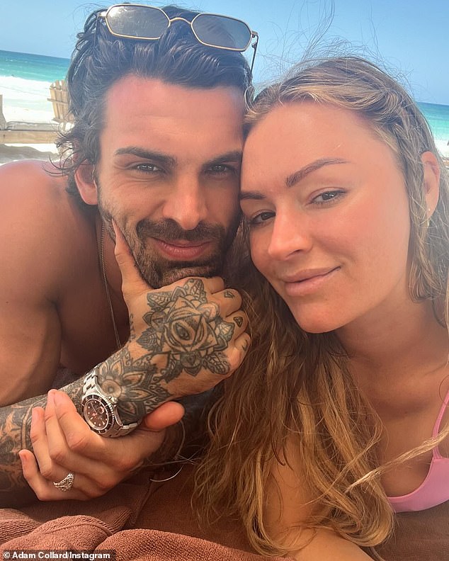 Adam Collard has shared a series of photos of him falling in love with his girlfriend Laura Woods from their romantic trip to Tulum, Mexico.
