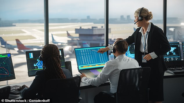 Air traffic controllers have threatened to leave their jobs for the first time in 20 years (stock)