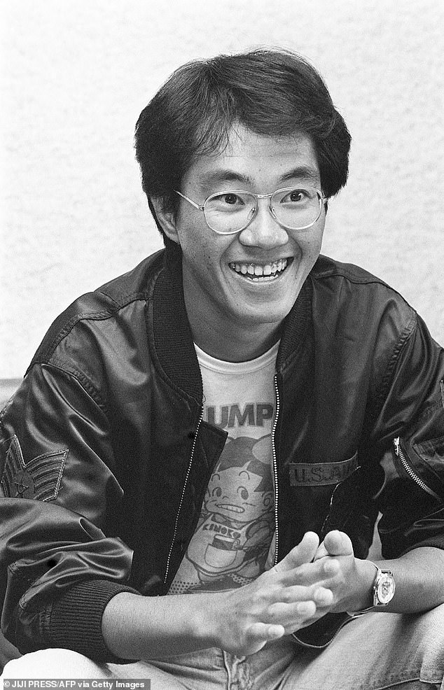 Dragon Ball creator Akira Toriyama has died at the age of 68 as a result of a hemorrhage near his brain, his studio reported Thursday.  Photographed in May 1982.