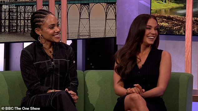 Vicky Pattinson and Alex Scott laughed as they talked about their hilarious team bonding moment in Comic Relief's coldest challenge on The One Show on Tuesday.