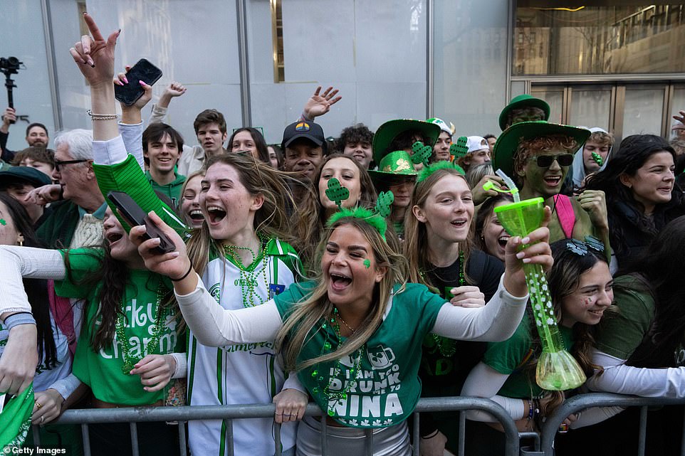 Millions of Americans took to the streets and bars around the country to celebrate the start of the St Patrick's Day weekend