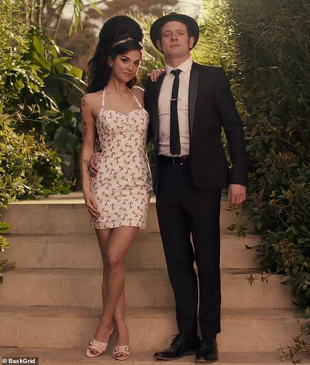 Actress Marisa stars as the late singer-songwriter with scenes depicting her tumultuous marriage to Blake Fielder-Civil (played by Jack O'Connell).