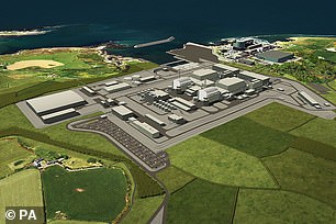 Moving forward: Artist's impression of the proposed nuclear power station at the Wylfa site on Anglesey, North Wales.
