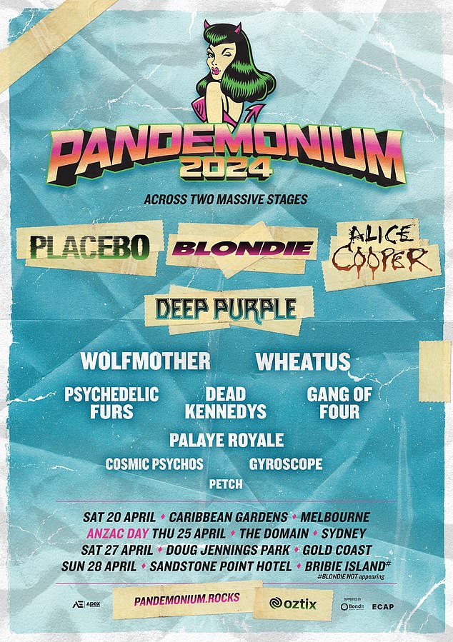 The new rock festival Pandemonium Rocks will not take place this year