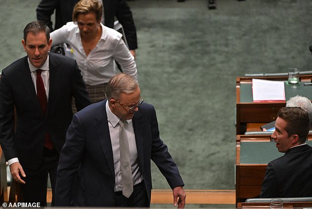 The Prime Minister and Brisbane Home MP Griffith previously exchanged a few choice words after Question Time in Parliament last year (pictured).