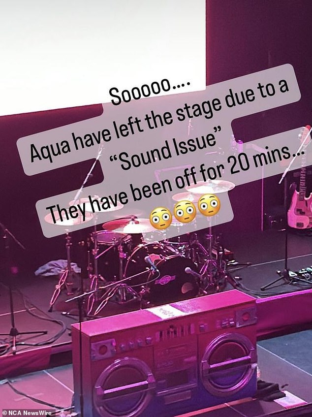 Pop group Aqua left crowds confused after leaving the stage.  Photo: Instagram/Adam1985