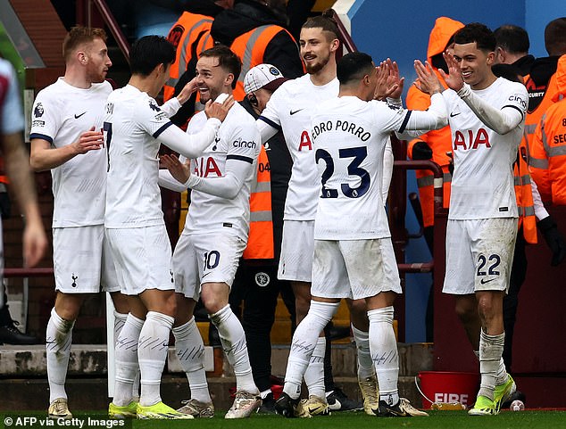 Aston Villa 0 4 Tottenham Unai Emerys 10 men lose grip on