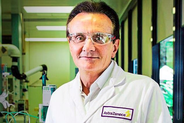 Mon ami: Astrazeneca boss Pascal Soriot will invest £450m in the research, development and manufacturing of new vaccines at its plant in Speke, Liverpool.