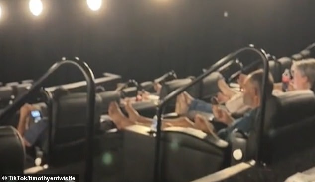 Australians have faced criticism for placing their bare feet on the seats of a popular luxury cinema chain