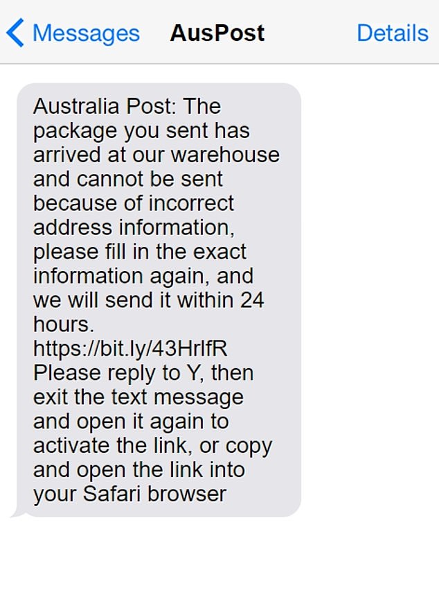 Australia Post has issued an urgent warning to Australians after scammers sent a new wave of text messages impersonating the national postal service.