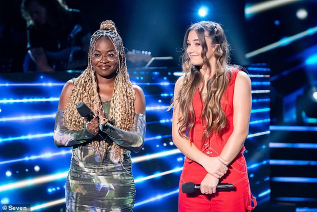 Australian Idol fans were stunned on Monday night when favorites Drea Onamade, 26, (left) and Kiani Smith, 17, (right) were sent home in a double elimination