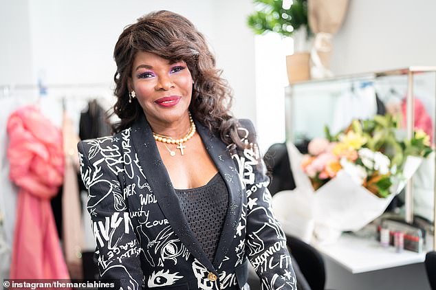 Marcia Hines (pictured) took to social media to share a heartfelt post expressing her gratitude to healthcare workers, after she collapsed from shock on Sunday night.