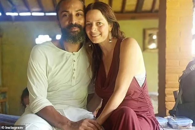 Angelina Smith, 47, (right) and her Dutch partner Luciano Kross, 50 (left) have been identified as the two tourists killed by a landslide in Bali early Thursday morning