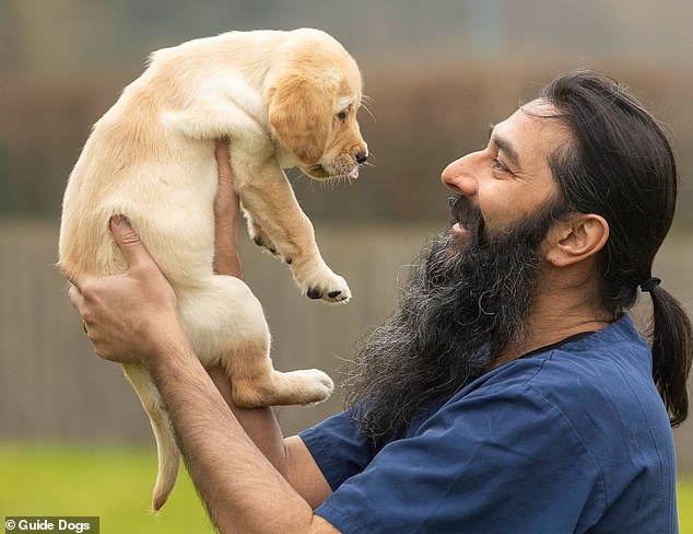 Up to 1.2 million dogs in the UK fear people with beards and mustaches, figures reveal