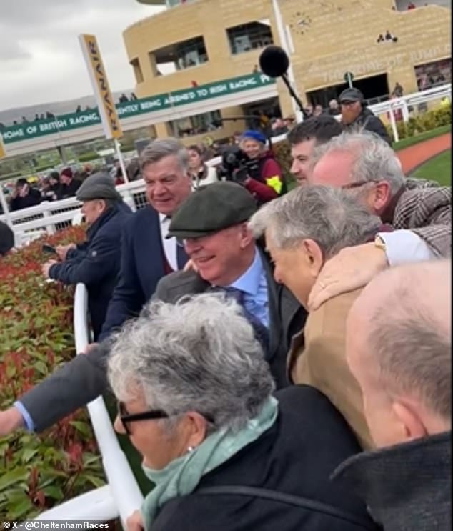Sir Alex Ferguson was jubilant after winning back-to-back races on day three of the Cheltenham Festival.