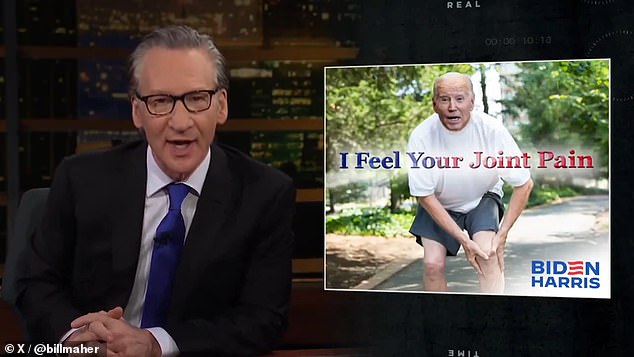 'Real Time' host Bill Maher urged President Biden to accept his age and suggested he should 'let his old fart flag fly.'