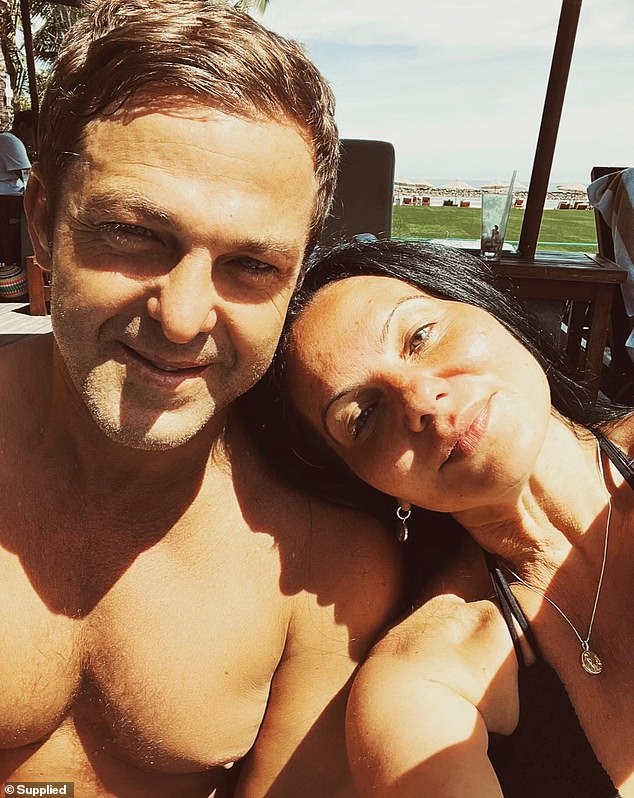 Zoran Vidovic (left) plunged to his death in Bali.  His fiancée, criminal lawyer Zagi Kozarov (right), 50, desperately tried to hold on to him as he teetered on the edge before witnessing his horrific fall.
