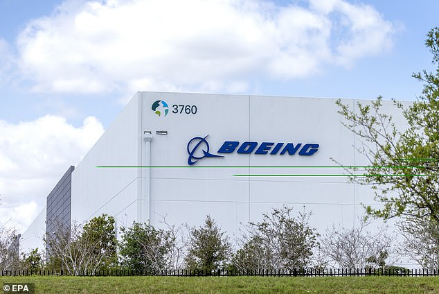 Barnett was found with a 'self-inflicted' gunshot wound in Charleston, where he had been in the middle of depositions in a bomb trial related to the production of the 787 Dreamliner aircraft. Pictured: Boeing Distribution Services Inc. headquarters in Hialeah, Florida