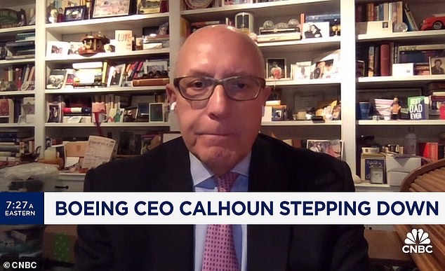 Paul Argenti, a professor of corporate communications at Dartmouth's Tuck School of Business, said he didn't understand why Calhoun would take until next year to leave his position.