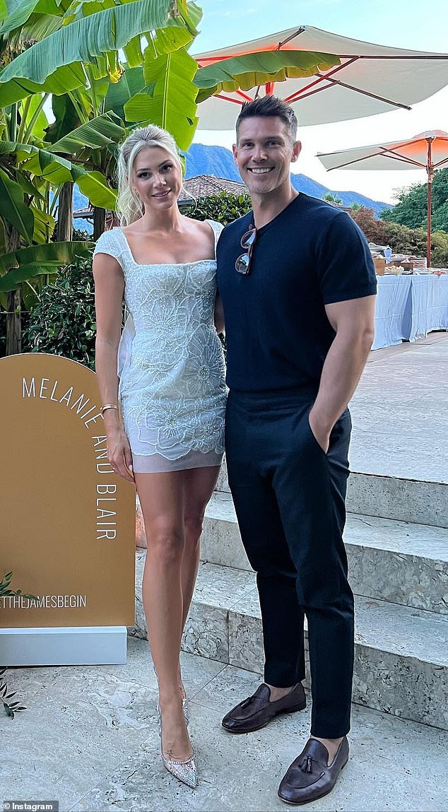 Bondi Sands co-founder Blair James, 43, (right) and wife Melanie (left) move from their million-dollar heritage home in Kew as they list the Melbourne property for sale